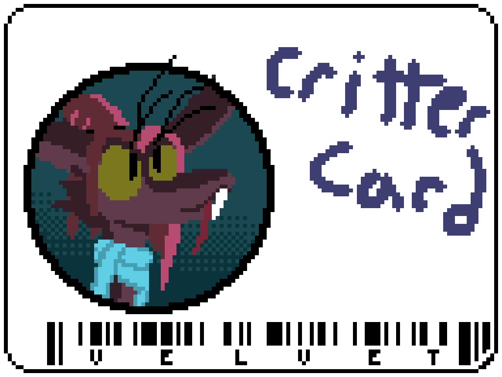 Velvet's Critter Card